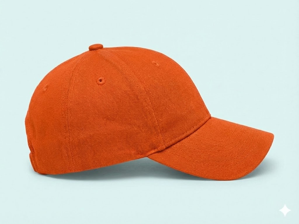 Premium Customizable Orange Baseball Cap